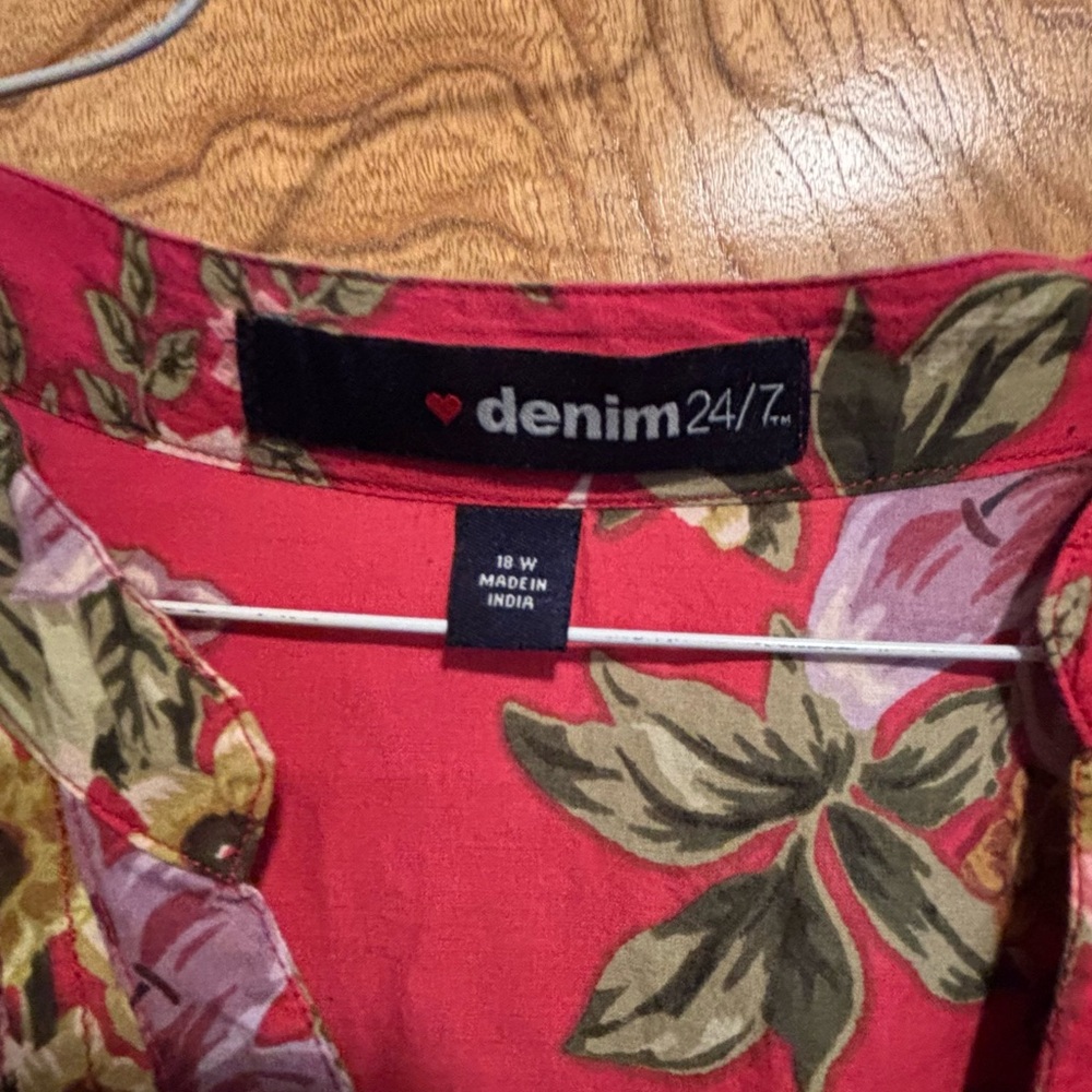 Denim 24/7 Floral Blouse